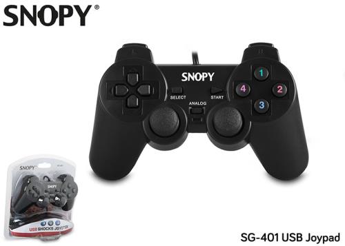 SNOPY SG-401 SİYAH USB/PC/PS3 1.8MT TİTREŞİMLİ JOYPAD GAMEPAD OYUN KOLU